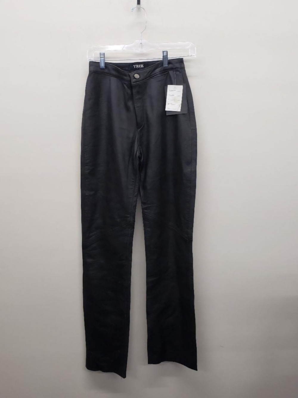 Trek New York Itain Lamb Black Leather Pants Light Weight